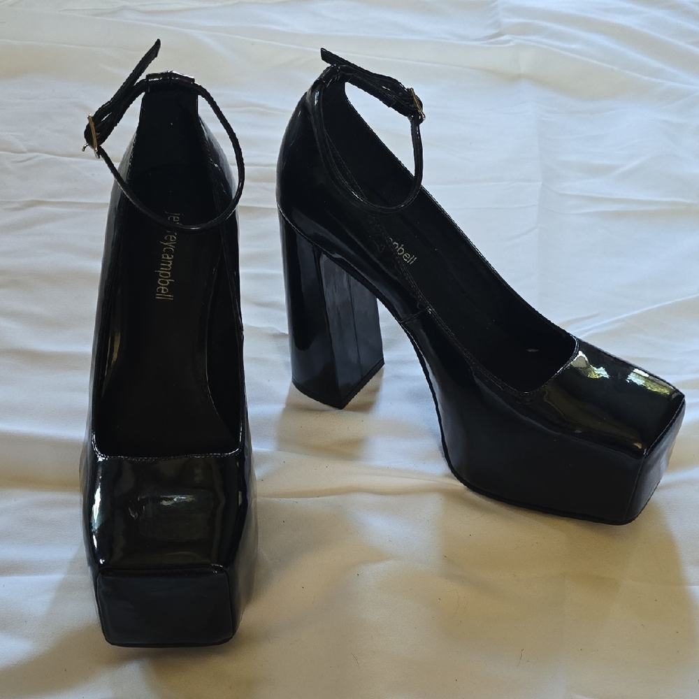 Jeffery Campbell Black Platform Heels